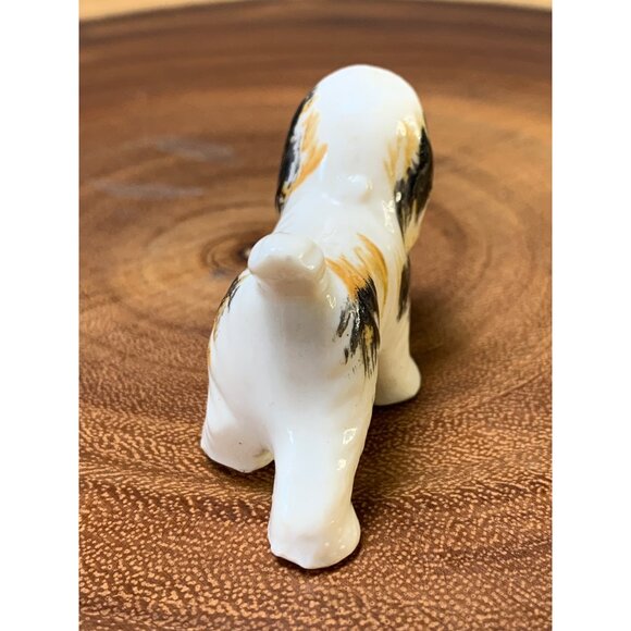 Vintage Porcelain Dog Figurine Hand-Painted Japan Collectible - Picture 3 of 7